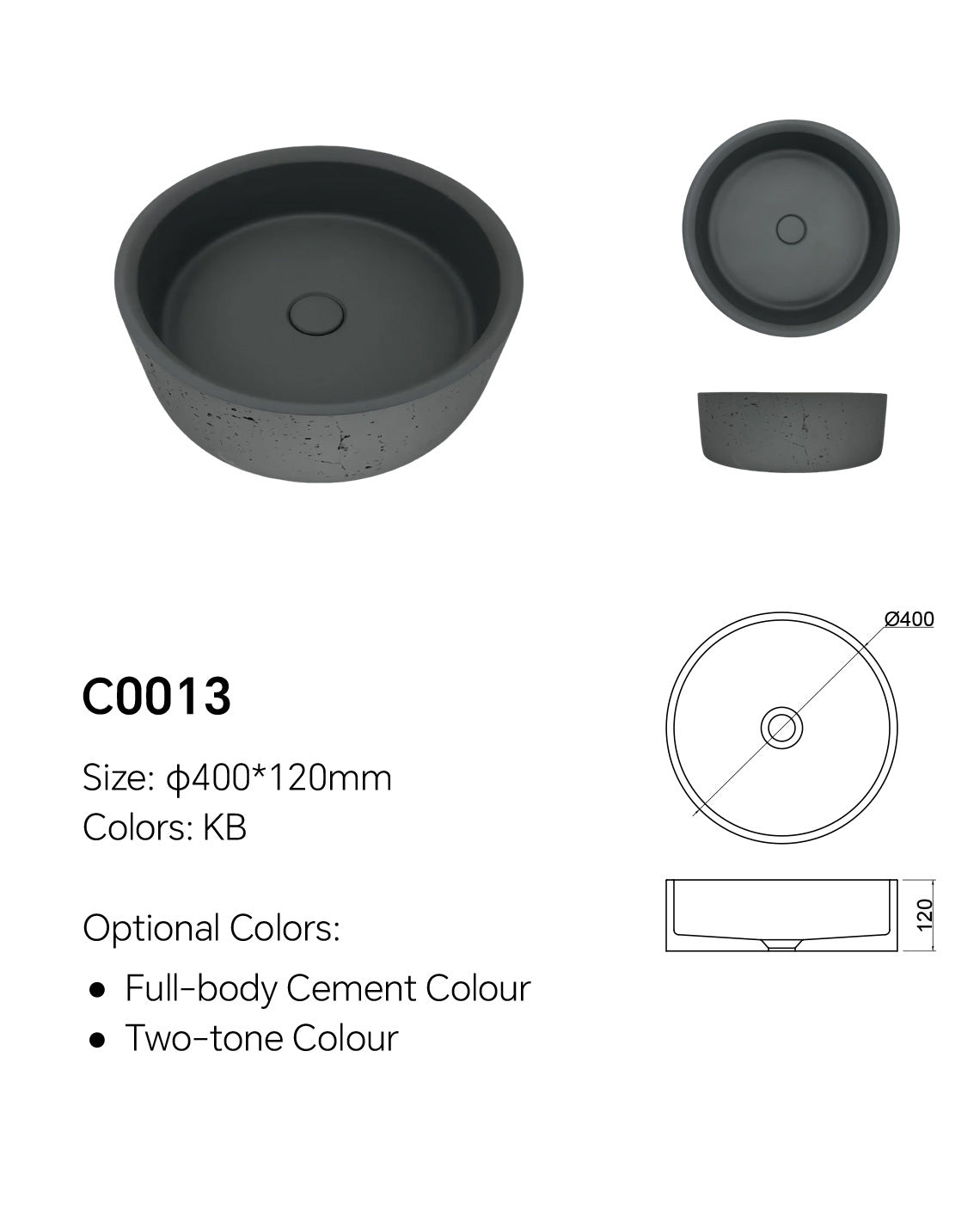 Round Concrete Catch Basin C0013