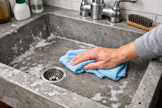 How to Clean a Concrete Sink Without Damaging the Surface