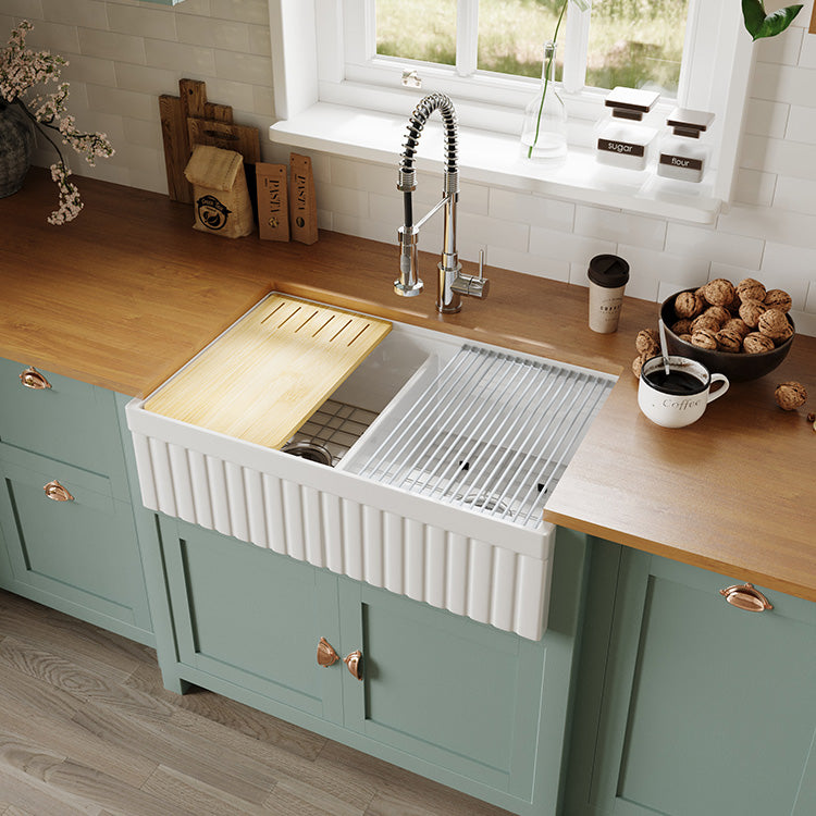 Double Bowl Fireclay Sink