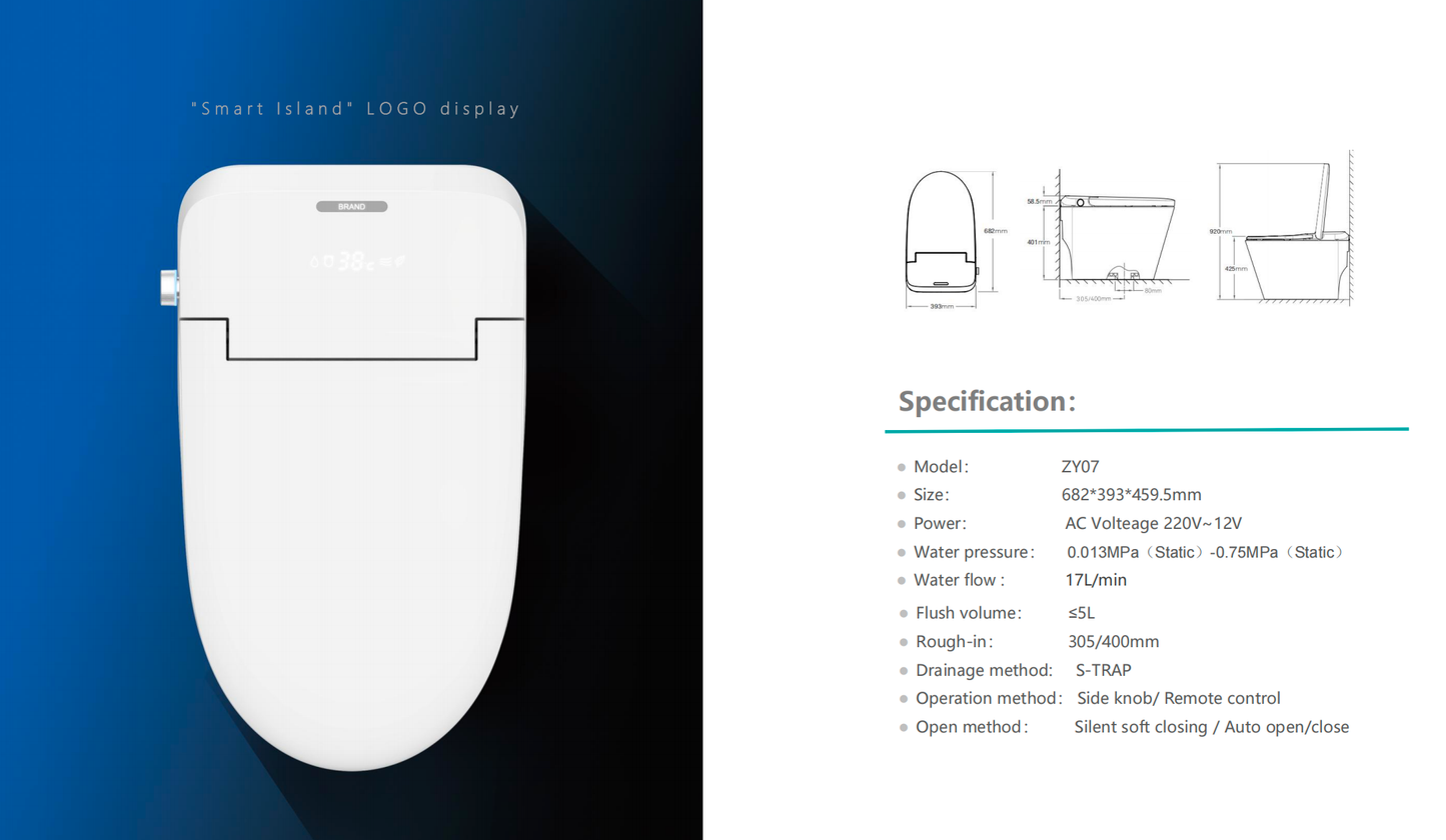 SANIKB Japanese High-Tech Bidet Smart Toilet with Auto Bidet System | Model ZY07