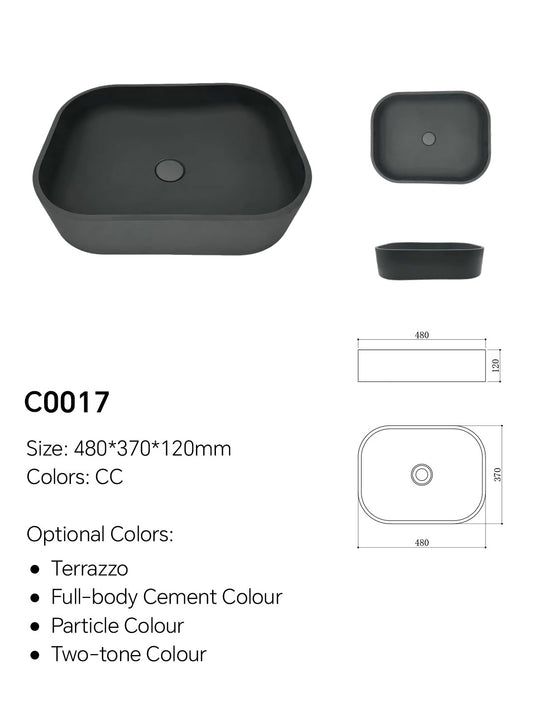 Bathroom Vanity Concrete Top | Model C0017