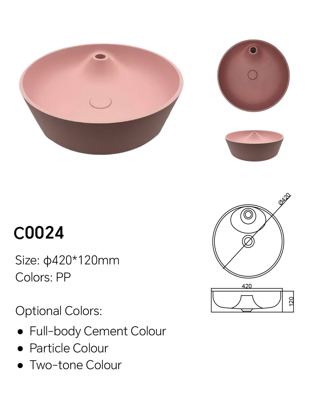 Concrete Ramp Sink C0024