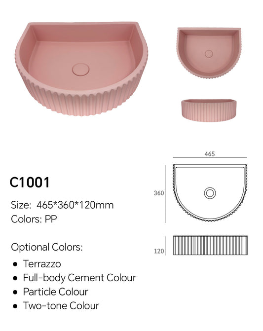 Concrete Floating Sink | Model C1001