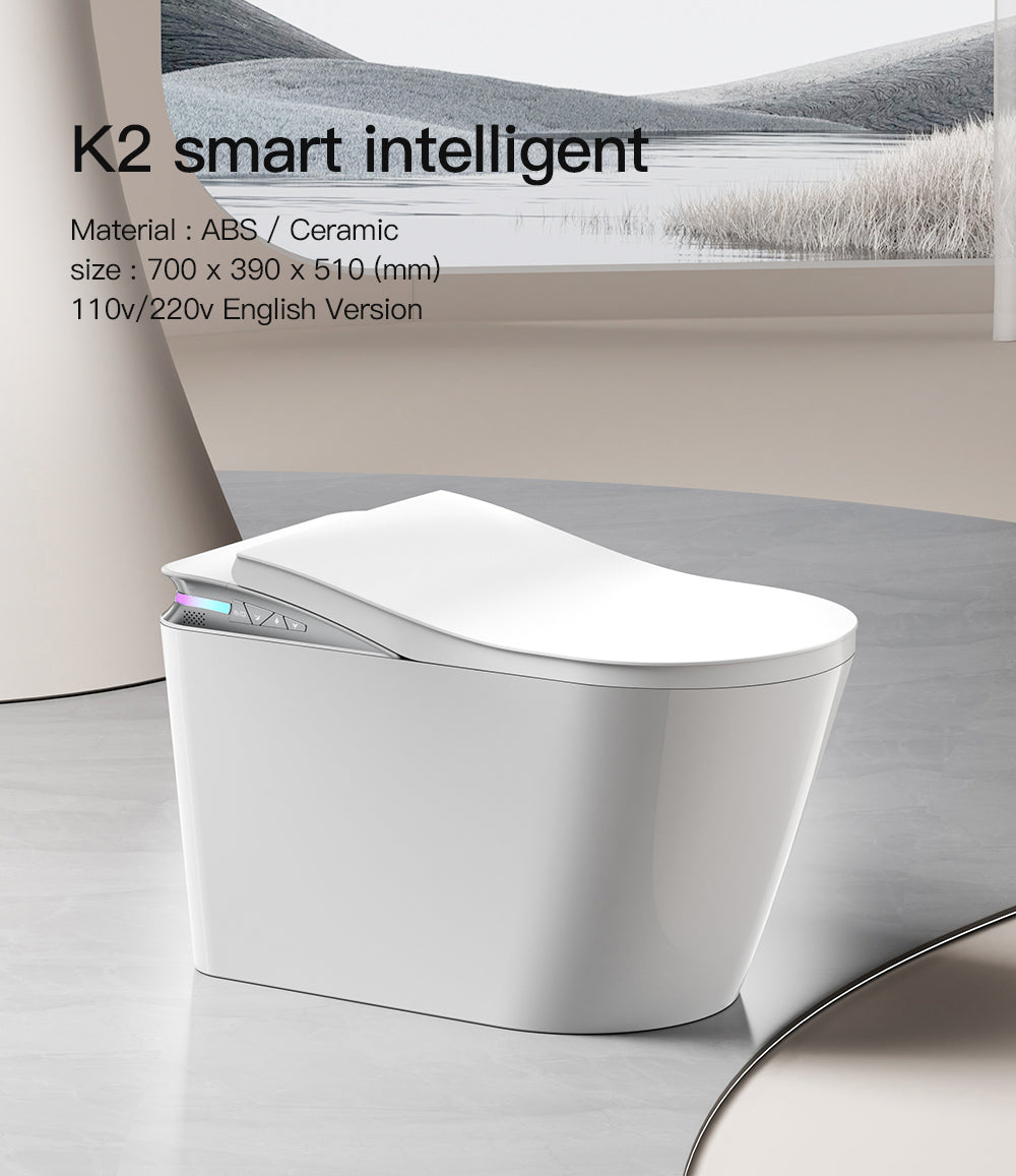 SANIKB High-Tech Bidet Smart Toilet with Alexa Voice Control | Model K2