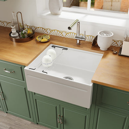 24 Inch Farmhouse Kitchen Sink – Short Apron | SANIKB SN101W2420