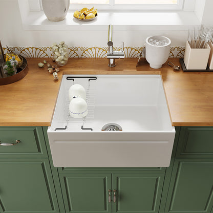 24 Inch Farmhouse Kitchen Sink – Short Apron | SANIKB SN101W2420