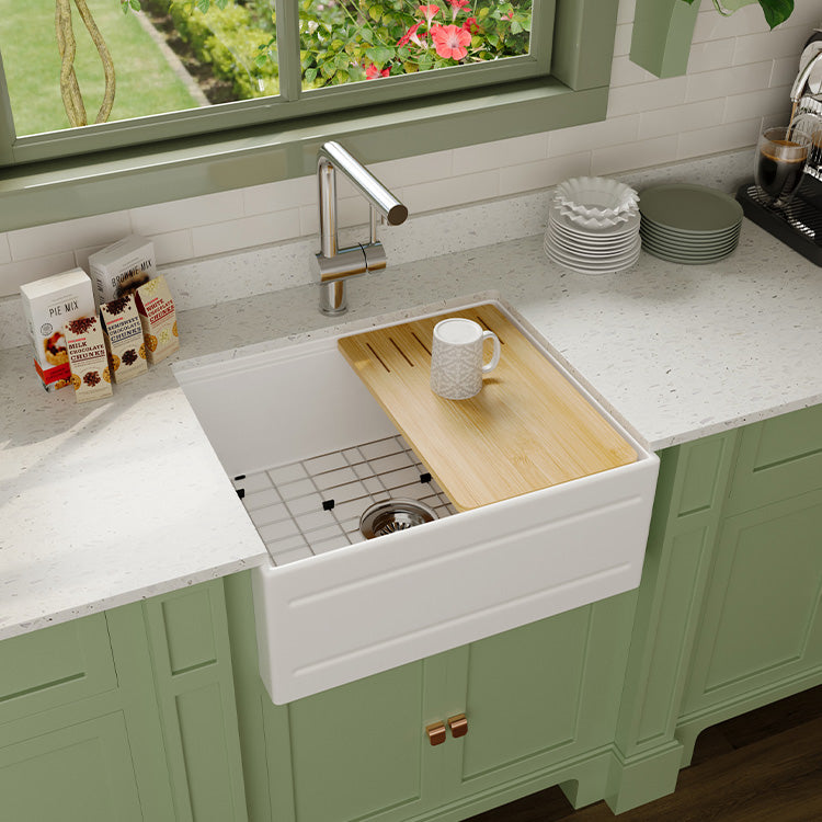 24 Inch Farm Sink – Small Apron | SANIKB SN102W2420