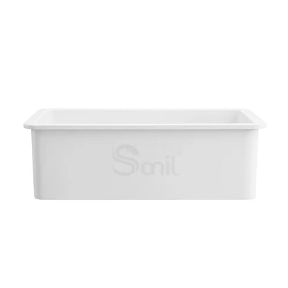 SANIKB SN3219 Fireclay Farmhouse Sink 32 Inch Single Bowl