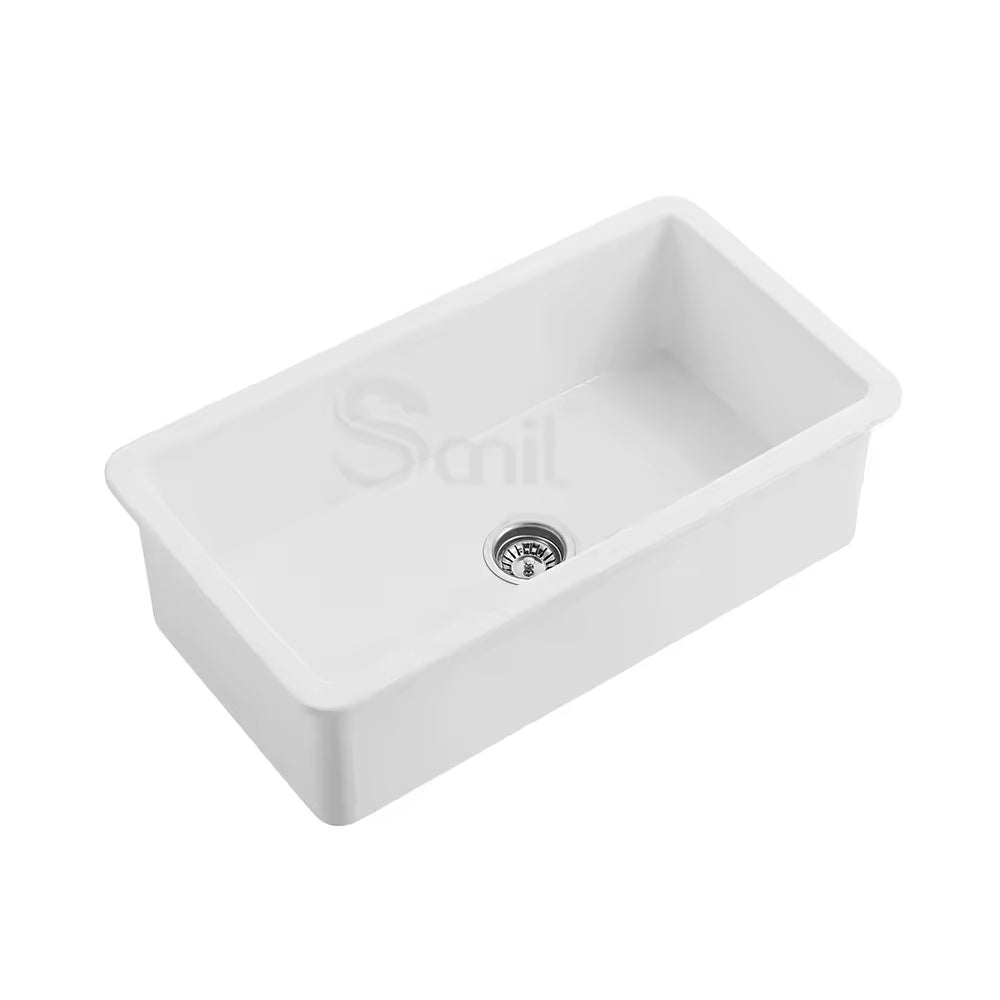 SANIKB SN3219 Fireclay Farmhouse Sink 32 Inch Single Bowl