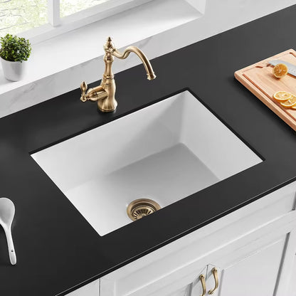 SANIKB SN3219 Fireclay Farmhouse Sink 32 Inch Single Bowl