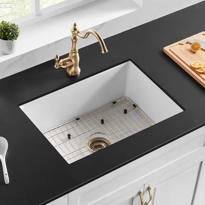 SANIKB SN3219 Fireclay Farmhouse Sink 32 Inch Single Bowl